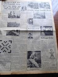 Yeni İstanbul Gazetesi - 15 Haziran 1952 - Mustafa Nermi - Esir Şehrin İnsanları Yazan Nureddin Demir (Kemal Tahir) Yazı Dizisi - Atlantik Ordusu Ve Türk Kuvvetleri - Sovyet Dışişleri Bakanı Andrei Gromyko İngiltere Elçisi Oldu - Berlin'de Sovyetler İngilizlere Nota Verdi - Ordu Mensupları Yeni Yargı Terfi Kanun Tasarısı Hazırlandı - Yunan Kral ve Kraliçesi Bu Akşam Hareket Ediyor - Fransa'da Komünistlere Baskınlar Devamda - Mudanyada da İnönü Heykeli Yıktırılıyor - Atçılık Kongresi - Okullarda Emniyet Ekipleri Kuruluyor - Cibali Sigara Fabrikası Tevsi Edilecek - Atom İle İşleyecek Denizaltı - Yeni Futbol Federasyonu Kuruldu - Türkiye Avusturya Arasında Mevcut Ticaret Münasebatı - Ankara İstanbul İzmir Radyosu Programı - Ramazanlık Köşe Yazısı -  Kıbrıs Türkleri Arasında Yazan Fikret Adil Yazı Dizisi - Burç Yorumları - Christian Dior'un Gazetemize Gönderdiği Yaz Modelleri - Lizbondaki Saltanat Arabaları Müzesi - Nevrozin - Selve Dizel Motorları - Çapamarka- Singer Saatleri - Luxor