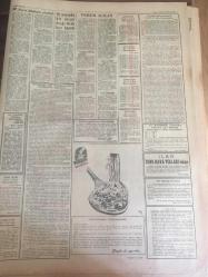 YENİ SABAH GAZETESİ 22 EYLÜL 1963 YIL :26 SAYI :8809--Ekrem Alican ,açıkladı  Hükümet  tarafsız değil --1964 turizm  için  hamle yılı  olacak --1000 Türk' ten  Biri Almanya 'da İşçi --Tekel 9 çeşit  hazır  kokteyl  imal  ediyor --Şilili  bir  bilgine göre 37 yıl sonra kıyamet kopacak --M.P ,Akis 'in  İddialarını  Yalanladı ---- Hasbi Bey  ,suçsuzdur  :Siyavuşgil ---Nato ve Varşova Paktı  Devletleri Anlaşmalı --Türkiye -Polonya --Amatör Futbol Takımımz Lübnan 'ı  4-0 yendi ---Çukurova Id.Yurdu ve Adana D.Spor Galip--Güneş Spor  :1 B.Beyi  :0 -Vefa :2 Altındağ :1--Basketbolda  Bugün Mısır la Oynuyoruz --Beş yaşında  şiş kebabı  ve  dönerli pilavla beslenen Tamiroff aşçılığa  bayılıyor --Viyanalı Eski Bir Otomobil Yarışçısı ve E.Sommer 'ın  eski  eşi Oya Tarıya aşık  oldu ---12 yaşında ,3 türkü için 75 lira alıyor --Alaeddin Yavaşca Doktorluğu Bırakıp  Yalnız Musiki ile Uğraşacak ---Ayhan Işık 'la --Turgay  15 Senede 42 Defa Milli Formayı  Giymiş  ,37 Defa Da Kaptanlık Yapmış ---