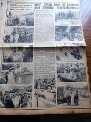 Yeni İstanbul Gazetesi - 14 Haziran 1952 - Mustafa Nermi - Esir Şehrin İnsanları Yazan Nureddin Demir (Kemal Tahir) Yazı Dizisi - Amerikan Senatosunda Türk Ordusunun Morali Görüşüldü - Dost Yunan Kral Ve Kraliçesi Dün İstanbul'u Şereflendirdiler - Fransa'da Cephanelik Halinde Bir Parti Merkezi - Fikir İşçileri Kanunu Oy Birliği İle Kabul Edildi - Avrupa Tediye Birliğinde Çekecek Paramız Kalmadı - Avrupa Ordusunun Doğuşu - Türklüğü Hakaret Eden David Adlı Musevi Genci Tevkif Edildi - Kraliçe Mary 85 Yaşında - Atom Bombasından Hasıl Olacak Fayda - İstanbul Şehir Tiyatrosu Ankara'da Rağbet Gördü - Antoine Pinay Hükümetinin Komünizmle Mücadelesi - Ankara İstanbul Radyosu Programı - Genç Kızlara Nasihatler - Şehir İçinden Röportajlar - Bir Yıl İçinde Kaç Bin Çuval Kahve İçiyoruz - John Garfield'in Ölümü - Bernard Russel - Dr. John Dewey - Zavallı Ingrid Bergman - Simonne Renant'ın İlk Aşkı - Gripin - Zündapp Dikiş Makinesi - Magirus Çelik Merdivenler - Demag Cereskalleri