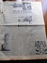 Yeni İstanbul Gazetesi - 26 Haziran 1952 - Mustafa Nermi - Esir Şehrin İnsanları Yazan Nureddin Demir (Kemal Tahir) Yazı Dizisi - Amerika'ya Giden Türk Güzeli Gelengül Tayfuroğlu - Komünizm Propagandası Yapan Ermeni Vatandaş Vartan Az Daha Linç Ediliyordu - Muammer Alakant Ve Enver Güreli Kabineye Alındı - Ürdün Kralı Emir Tallal Tahtından İndirilmiyor - Churchill Türkiye'ye Davet Edilecek - Anafartalar Muharebesinin Yıldönümü - Kore'deki Savaşın İkinci Yıldönümü - İsmet İnönü'yü Karşılayan Bir Grubun Otomobili Devrildi - Dünya Güzellik Müsabakasından Resimler - İzmir Fuarına İştirak Edecek Devletler - Göçmen Evleri Kıştan Evvel İkmal Edilecek - İngiltere Demirperde Gerisine Niçin Mal Göndermektedir - Meşhur Dansöz. İsadora Duncan'ın Yumuşak İlahi Dansı Herkesi Mestederdi - Birleşik Amerika'da Gençlik Klüpleri - Kürtaj Yapılmalı Mıdır - Fotoğraflarla Olaylar - Berlin'de Bugünkü Sanat Hareketleri - Asya Röportajları Yazan Fritz Van Briessen - James Motosikletleri Ve Bisikletleri