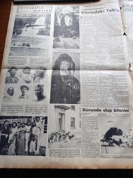 Yeni İstanbul Gazetesi - 26 Haziran 1952 - Mustafa Nermi - Esir Şehrin İnsanları Yazan Nureddin Demir (Kemal Tahir) Yazı Dizisi - Amerika'ya Giden Türk Güzeli Gelengül Tayfuroğlu - Komünizm Propagandası Yapan Ermeni Vatandaş Vartan Az Daha Linç Ediliyordu - Muammer Alakant Ve Enver Güreli Kabineye Alındı - Ürdün Kralı Emir Tallal Tahtından İndirilmiyor - Churchill Türkiye'ye Davet Edilecek - Anafartalar Muharebesinin Yıldönümü - Kore'deki Savaşın İkinci Yıldönümü - İsmet İnönü'yü Karşılayan Bir Grubun Otomobili Devrildi - Dünya Güzellik Müsabakasından Resimler - İzmir Fuarına İştirak Edecek Devletler - Göçmen Evleri Kıştan Evvel İkmal Edilecek - İngiltere Demirperde Gerisine Niçin Mal Göndermektedir - Meşhur Dansöz. İsadora Duncan'ın Yumuşak İlahi Dansı Herkesi Mestederdi - Birleşik Amerika'da Gençlik Klüpleri - Kürtaj Yapılmalı Mıdır - Fotoğraflarla Olaylar - Berlin'de Bugünkü Sanat Hareketleri - Asya Röportajları Yazan Fritz Van Briessen - James Motosikletleri Ve Bisikletleri