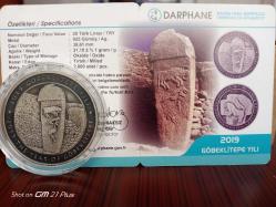 2019 Yılı Göbekli Tepe (Okside gümüş) Hatıra Para