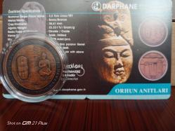 Darphane Orhun anıtları bronz hatıra parası(sertifikalı)