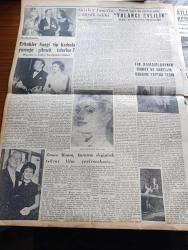 Yeni İstanbul Gazetesi - 13 Haziran 1955 - Mustafa Nermi - Yaz Yağmuru Yazan Ahmet Hamdi Tanpınar Yazı Dizisi - Batı Almanya Başvekili Adenauer Dün Birleşik Amerika'ya Hareket Etti - Osman Bölükbaşı'nın Erzurum'daki Rekoru - Moby Dick Filmi - Rejisör Orson Welles - Aktris Joan Plowright - Şehir Meclisi Azaları Dün Hilton'a Gitmedi - Yugoslavya Balkan Paktına Sadık Kalacağını Resmen Teyid Ediyor - Demokrat Parti İl Kongresi Dün Tam Bir Sükunet İçinde Geçti - Huzur Hasreti Yazan Mehmet Davaz Yazı Dizisi - Halide Edip Pazartesi Konuşmaları - Hollywood'lu Misafirlerle Beylerbeyi Sarayında - Saadet Bekçisi Yazan Zeliha Harun Yazı Dizisi - Viyana'da Yapılacak Musiki Festivali - Ankara İzmir Radyosu Programı - Almanya İspanya'dan Bağırsak Alacak - Yeni Bir İngiliz Artisti Shirley Jones - James Mason - Atletizm Bayramı Tam Bir Keşmekeş İçinde Sona Erdi - Tarihin En Büyük Otomobil Yarış Faciası 84 Ölü Var - Adalet Takımı Beşiktaş'ı Yendi - Galatasaraylı Günay'a Beşiktaş Talip - D'Roja Briyantin