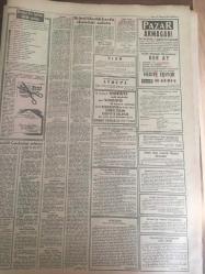 YENİ SABAH GAZETESİ 30 HAZİRAN 1963 YIL :26 SAYI :8726---Ortak Pazar 'ın 6 Dışişleri Bakanı Ankara 'ya geliyor --İkinci Kiralık Kız da Skandalı Anlattı ----İnönü İstanbul 'a  gelir gelmez çivileme yaptı --Churchill Çanakkale 'yi anlatıyor ---Yeşil Yurt :Siyavuşgil ---D.Berlin de  soğuk  karşılanan Kruşçef  Peyk liderleriyle Bir Toplantı Yapacak --Deniz Assubay Sınıf Okullarına  Giriş Şartları --Sinemalar : Atlas :Spartakus ,İnci :Cici Katibem ,Konak :Demirhane Müdürü ,Lüks :Barbarların Dehşeti --Galatasaray :  2 -Fenerbahçe  :1--Dünya Greko -Romen Şampiyonası Yarın İsveç te Başlıyor --Acaip  şekilde  işine  nihayet  verilen  Spajiç  bugün gidiyor -- Şahane  Plaj şehri : Erdek --İstediğimiz  balığı  bulacağınız  tek yer  :Marmara Adası --Şeftalinin  en iyisi Bursa dan  sonra Gönen de yetişir --Karamürsel  deyince  sepet akla gelir --Galatasaray 'a  rey veren  şehirler  --126.587 reyle Milli Lig Şampiyonu   Galatasaray Türkiye 'nin  Üçüncü Takımı  Seçildi ---