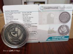 2017 DARPHANENİN 550.KURULUŞ YILDÖNÜMÜ GÜMÜŞ 20 TÜRK LİRASI HATIRA PARASI