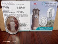 Erzurum saat kulesi 2016 - gümüş hatıra parası