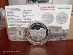2014 - Hierapolis - Darphane Sertifikalı Gümüş Hatıra Parası