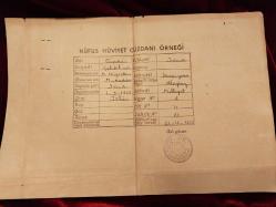 KARNE T.C. MAARİF VEKİLLİĞİ İLKOKUL DİPLOMASI 1944-45 YILI 547