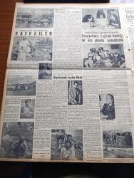Yeni İstanbul Gazetesi - 29 Haziran 1955 - Mustafa Nermi - Kıbrıs'ta Örfi İdare İlanı Gün Meselesi - Osman Bölükbaşı Cumhuriyetçi Millet Partisi Genel Başkanı - Pakistan'ın Türkiye Irak Paktına Girmesi Şüpheli Mi - Kabzımalcılar Gazetecilere Dert Yandı - 30 Milyonluk Ek Amerikan Yardımının Sarf Şekli Hakkında Resmi Programı - Huzur Hasreti Yazan Mehmet Davaz Yazı Dizisi - Hollywood'un Meşhur Film Prodüktörlerinden Arthur Lubin Dün İstanbul'a Geldi - Denizcilik Bankası - Moskova'nın Mareşal Tito'ya Yaptığı Davet Hakkında - İzmir Fuarında 58 Tonluk Bir Balinanın Teşhiri İstendi - Şiraz'da Örfi İdare İlan Edildi - İngiltere Kıbrıs İçin Yunanistan'la Anlaşabilir - Yaz Yağmuru Yazan Ahmet Hamdi Tanpınar Yazı Dizisi - Ankara İstanbul İzmir Radyosu Programı - Mehtap Şarkısı Cinayetleri Yazan Francis Didelot Yazı Dizisi - Dün Sabahki İstanbul Ve Ankara Gazeteleri - İran'ın En Büyük Aşiretlerinden Biri Kaşkailer - Kadınları Koruma Derneğinin İlk Hareketi -İtalyan Basınının Türk Futboluna Bakışı