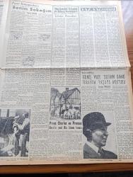 Yeni İstanbul Gazetesi - 3 Temmuz 1955 - Mustafa Nermi - Yaz Yağmuru Yazan Ahmet Hamdi Tanpınar Yazı Dizisi - İlim Ve Siyaset Adamı Adnan Adıvar'ın Cenazesi Dün Törenle Kaldırıldı - Ortadoğu Paktı Daimi Konseyi - İngiltere'nin Kıbrıs İçin Üçlü Bir Konferans Teklifini Kabul Ettik - Muammer Çavuşoğlu Kasım Gülek'in İddialarını Dün Cevaplandırdı - Celal Bayar Ve Irak Kralı İkinci Faysal Bugün İstanbul'a Geliyor - Psikolojik Harp - Huzur Hasreti Yazan Mehmet Davaz Yazı Dizisi - Amerika Vize Kolaylıkları Gösteriyor - Ankara Istanbul İzmir Radyosu Programı - Mehtap Şarkısı Cinayetler Yazan Francis Didelot Yazı Dizisi - Baydar Derler Pazar Konuşmaları - Prens Charles Ve Prenses Anne'ın Yeni Ata Binme Hocası - Gülnüş Valde Sultanın Damad İbrahim Paşaya Mektubu - Hikaye Kırmızı Eldiven Yazan Behice Yücedağ - Üniversite Ve Yüksek Okullar Basketbol Şampiyonası - Osman Coşgül 30.54 İle Barselona Barajını Aştı - Karagümrük Bugün Adana Demirspor'la Karşılaşıyor - Gripin - Çapamarka - Opon