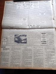 Yeni İstanbul Gazetesi - 24 Haziran 1955 - Ankara Kıbrıs Hadisesini Dikkatle Takip Ediyor - Selim Sarper Molotov'la Yemek Yedi - Bakkallarda Bugün Şeker Satışı Başlıyor - Amerika'nın Verdiği 32 Milyon Dolarlık Malzeme - Sadık Aldoğan Dün Ankara'da Tevkif Edildi - Wimbledon Tenis Turnuvası - Akış Dergisinden Cüneyt Arcayürek Mahkum Oldu - Cumhurreisi Celal Bayar Adana'dan Ankara'ya Döndü - Huzur Hasreti Yazan Mehmet Davaz Yazı Dizisi - Bedri Alogan - Manevi Silahlanmanın Gayesi Komünizme Bir Cevaptır - Adnan Menderes Vali Fahrettin Kerim Gökay İle Görüştü - Amerika Yeni Tip Bir Atom Bombası Yapmış - 40. Resmi Turizm Toplantısı - Yaz Yağmuru Yazan Ahmet Hamdi Tanpınar Yazı Dizisi - Mehtap Şarkısı Cinayetleri Yazan Francis Didelot Yazı Dizisi - Kabus Ve Efsane Hayvanları Sahiden Yaşıyorlar Mı - Hasene Ilgaz - Çocuk Sayfası - Çinçin'in Serüvenleri - Karakedi Kumpanyası'nın Yeni Serüvenleri - Milli Takımımız İtalya Maçı İçin Çok İyi Hazırlanmıştır - Fenerbahçe Atletizm Bayramı - Gripin
