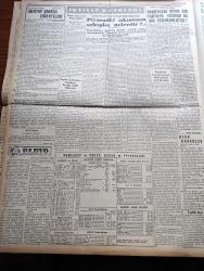 Yeni İstanbul Gazetesi - 24 Haziran 1955 - Ankara Kıbrıs Hadisesini Dikkatle Takip Ediyor - Selim Sarper Molotov'la Yemek Yedi - Bakkallarda Bugün Şeker Satışı Başlıyor - Amerika'nın Verdiği 32 Milyon Dolarlık Malzeme - Sadık Aldoğan Dün Ankara'da Tevkif Edildi - Wimbledon Tenis Turnuvası - Akış Dergisinden Cüneyt Arcayürek Mahkum Oldu - Cumhurreisi Celal Bayar Adana'dan Ankara'ya Döndü - Huzur Hasreti Yazan Mehmet Davaz Yazı Dizisi - Bedri Alogan - Manevi Silahlanmanın Gayesi Komünizme Bir Cevaptır - Adnan Menderes Vali Fahrettin Kerim Gökay İle Görüştü - Amerika Yeni Tip Bir Atom Bombası Yapmış - 40. Resmi Turizm Toplantısı - Yaz Yağmuru Yazan Ahmet Hamdi Tanpınar Yazı Dizisi - Mehtap Şarkısı Cinayetleri Yazan Francis Didelot Yazı Dizisi - Kabus Ve Efsane Hayvanları Sahiden Yaşıyorlar Mı - Hasene Ilgaz - Çocuk Sayfası - Çinçin'in Serüvenleri - Karakedi Kumpanyası'nın Yeni Serüvenleri - Milli Takımımız İtalya Maçı İçin Çok İyi Hazırlanmıştır - Fenerbahçe Atletizm Bayramı - Gripin