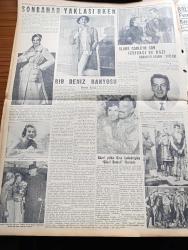 Yeni İstanbul Gazetesi - 15 Ağustos 1955 - Irak Kralı İkinci Faysal Yarın Gidiyor - Sinop'tan Otomobille Getirilen Kasım Gülek Dün Akşam Cezaevine Konuldu - Feridun Ergin Demokrat Parti'den Çıkarıldı - Nizameddin Nazif Sinop'ta Önce Tevkif Sonra Tahliye Edildi - 14. Balkan Oyunları Mithatpaşa Stadında Sona Erdi - Halide Edip Pazartesi Konuşmaları - Huzur Hasreti Yazan Mehmet Davaz - Sütçüler Yeni Bir Hile Buldular - Atom Enerjisinin Kullanılmasında Yeni Gelişmeler - Sovyet Japon Müzakereleri Çıkmazda Mı- Ankara İstanbul İzmir Radyosu Programı - Mehtap Şarkısı Cinayetleri Yazan Francis Didelot Yazı Dizisi - Çocuk Felci Aşısı Ne Safhada - Jübilesinden Önce Necla Sertel'le Samimi Bir Konuşma - Göçmen Çocukların Hikayeleri Bir Araya Gelince Yazan İlyas Açıkel - Clark Gable'in Son İzdivacı Ve Bazı Arkadaşlarının Sözleri - Fenerbahçe Karagümrük'ü Zor Yendi - Boğazı Yüzerek Geçme Yarışı Engin Ünal Birinci - Konya'da Bisiklet Yarışları