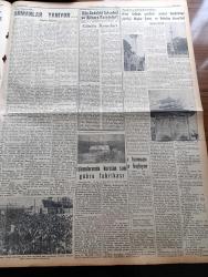 Yeni İstanbul Gazetesi - 7 Ağustos 1955 - Mustafa Nermi - Sovyet Rusya'nın Roma'da Kurduğu Casus Şebekesi - Karadeniz Bölgesine Ucuz Buğday - Muhalefetin Son Kararı İktidarı Sinirlendirdi - Londra'da Toplanan Atom Enerjisi Toplantısı- Zonguldak'ta Sel Felaketi - Celal Bayar Ve Irak Kralı Orman Fakültesinde - Kalamış Kupası Yelken Yarışları Dün Yapıldı - Huzur Hasreti Yazan Mehmet Davaz Yazı Dizisi - Kandilli Rasathanesi - Sıtkı Yırcalı'nın Radyo Konuşması - Fuat Köprülü Ve Fatin Rüştü Zorlu'nun Tayinleri Resmi Gazetede Yayınlandı - Dünya Bankasının Pakistan'a Açtığı Kredi - Ankara İstanbul İzmir Radyosu Programı - Mehtap Şarkısı Cinayetleri Yazan Francis Didelot Yazı Dizisi - Baydar Derler Pazar Konuşmaları - İkinci Selim'in Gazabına Gelerek Bandırma'ya Sürdüğü Haydar Çavuş Ve Belediye Hizmetleri - İskenderunda Kurulan Suni Gübre Fabrikası - Haftanın Patronu Pamuklu Elbise - Balkan Oyunları İçin Türk Milli Takımı Tesbit Edildi - Türkiye'de Yetişen Jet Pilotlarının Kabiliyeti