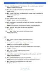 Bilgi Yarışmalarına Hazırlık Soru Bankası (2500 Soru)