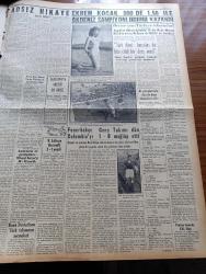 Yeni İstanbul Gazetesi - 25 Temmuz 1955 - Dünyada Yeni Dostluk Çağı Başladı - Adapazarı'nda Celâl Bayar Ve Adnan Menderes'in Halka Hitabeleri - İzmit'te Savcı Muavini İle 12 Polisin Katıldığı CHP Kongresi - Fasta'ki Fransız Polis Teşkilatındaki Tasfiye - Marmaris'te Söndürülemeyen Orman Yangını - Alpullu'dan İlk Parti Olarak 4500 Kilo Şeker Getiriliyor - İstifçilere Ölüm Cezası İçin Teklif - Ekrem Koçak Barselona'da 800 Metreyi Türkiye Rekorunu Kırarak Kazandı 1.50- Haldun Dormen - Halide Edip Pazartesi Konuşmaları - Huzur Hasreti Yazan Mehmet Davaz Yazı Dizisi - Karamürsel Mensucat Fabrikası - Türk Yunan Dostluğunu Güya Biz Bozmuşuz - Ankara İstanbul İzmir Radyosu Programı - Mehtap Şarkısı Cinayetleri Yazan Francis Didelot Yazı Dizisi - Anadolu Abideleri Yazan Aziz Ogan Yazı Dizisi - Göçmen Çocuklarının Hikayeleri - İyi Bir Yüzücü Olan Fransız Yıldızı Lise Bourdin - Atatürkçülük Köşesi - Arapça İle Türkçe'nin Karşılaştırılması - Anouk Aime Fena Tesadüfler'i Çevirdi - Fenerbahçe