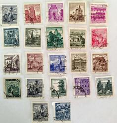 Avusturya pulları Republik Österreich (22 adet damgalı pul lot halinde)RESİMDEKİ ÜRÜN GÖNDERİLECEKTİR (J-73)