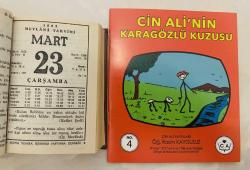 23 Mart 1983 hediyelik orijinal Mevlana takvim yaprağı (Cin Ali kitabı hediyeli:)