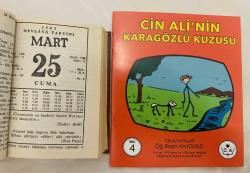 25 Mart 1983 hediyelik orijinal Mevlana takvim yaprağı (Cin Ali kitabı hediyeli:)