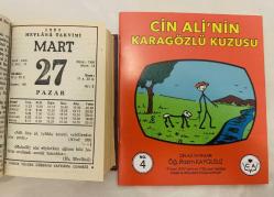 27 Mart 1983 hediyelik orijinal Mevlana takvim yaprağı (Cin Ali kitabı hediyeli:)
