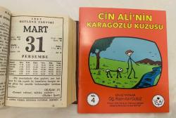 31 Mart 1983 hediyelik orijinal Mevlana takvim yaprağı (Cin Ali kitabı hediyeli:)
