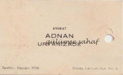 Kartvizit: Avukat Adnan Uryanizade, Galata Lacivert Han