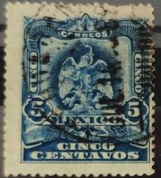 +++ MEKSİKA ARMA   1899   5 - DAMGALI