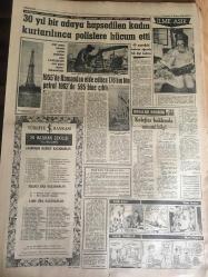 YENİ SABAH GAZETESİ 27 HAZİRAN 1963 YIL :26 SAYI :8723---Kennedy dün Batı Berlin  'i  ziyaret etti ---Hükümet Kuvvetleri İsyan  Gecesi İmkan Nisbetinde ,Silah Kullanmadı --Sinema da  bir cinayet işlendi --307 bin  liralık Toto  kuponu  sahte çıktı --Fare zehri yiyen  bir çocuk öldü --İki  ama  sevgili  İstanbul 'a  kaçtı --Florya  tesisleri  ilk defa  bu yıl  tatminkar  bir  hale  geldi --Göze Görünmeyen Sanayi :Siyavuşgil --30 Yıl Bir Adaya Hapsedilen Kadın Kurtarılınca  Polislere Hücum  Etti --1955 de Ramandan  elde  edilen  178 bin ton  petrol 1962 de 595 bine çıktı ---Çelikbaş İçin Genel Görüşme Yapıldı --Dün Gece Mithatpaşa Stadında Oynann  1962-1963 Milli Lig Finalinde Beşiktaş 'ı  1-0 Mağlup Eden  :Galatasaray Şampiyon --Fenerbahçe  bu akşam  Ist.Spor ile oynuyor --Greko --Romenciler Yarın  Stockholme  Hareket  Ediyorlar ---