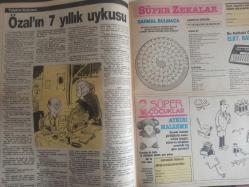 PS Magazin Dergisi - 29 Ekim 2000 - Sayı:8 - Hedef Dullar - Herkesin Gözü Onlarda! - Hülya Avşar - Aykut Işıklar - Gönül Yazar - Sedef Bozok - Sibel Savacı - Turgut Özal'ın 7 Yıllık Uykusu - Talat'ın Kahvesi - Süper Zekalar - Süper Çocuklar - Sabah Bulmacası - Haydi Sıralayalım - Kare Bulmaca - Rönesans Mobilya Reklamı fotoğraf ve haberi - Dergi Tam Değildir Sadece 8 Sayfası Mevcuttur