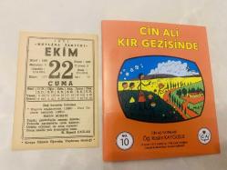 22 Ekim 1971 hediyelik orijinal Mevlana takvim yaprağı (Cin Ali kitabı hediyeli:)