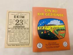 23 Ekim 1971 hediyelik orijinal Mevlana takvim yaprağı (Cin Ali kitabı hediyeli:)
