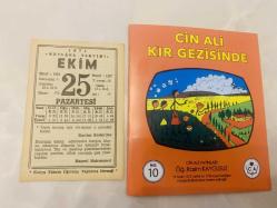 25 Ekim 1971 hediyelik orijinal Mevlana takvim yaprağı (Cin Ali kitabı hediyeli:)