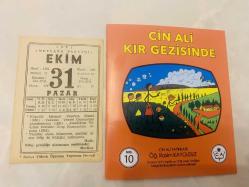31 Ekim 1971 hediyelik orijinal Mevlana takvim yaprağı (Cin Ali kitabı hediyeli:)
