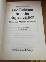 DİE REİCHEN UND DİE SUPERREİCHEN : MACHT UND ALLMACHT DES GELDES / FERDİNAND LUNDBERG / HOFFMANN UND CAMPE VERLAG / ALMANCA KİTAP (ZENGİN VE SÜPER ZENGİN: PARANIN GÜCÜ VE YÜCE)