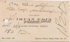 Kartvizit: Avukat İrfan Emin Kösemihaloğlu, Basın Kurumu Vekili