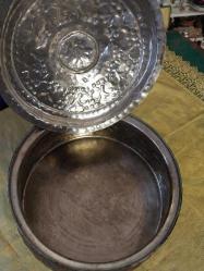 Bakır Kalaylı Tencere,   El İşleme usta işi Bakır Tencere.