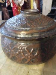 Bakır Kalaylı Tencere,   El İşleme usta işi Bakır Tencere.