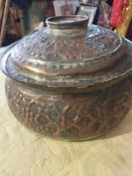 Bakır Kalaylı Tencere,   El İşleme usta işi Bakır Tencere.