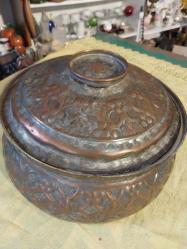 Bakır Kalaylı Tencere,   El İşleme usta işi Bakır Tencere.