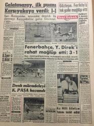 YENİ SABAH GAZETESİ  24 EYLÜL 1962 YIL :25 SAYI :8453-Alanya’da kadın turistlere “lokum”diye sesleniyorlar--İsmet İnönü 'nün  CHP Başkanlığından Ayrılacağı Açıklandı --A.Doğan İhtilali Biz Hazırladık Diyor --Başol Politikaya  Karıştı  İddiasını Dün Reddetti --İnönü 'yü  övenlere bir CHP 'li  yağcılar dedi --Sınırımızı aşan bir Barzani   gerillacı  grubu  yakalandı --Mardin de Maarif  Müdürü Soyuldu --Gürsel  dün İzmir de  dedi ki : Koalisyonu bozmak değil --Tiyatro Mevsimi :Siyavuşgil --Meşhurlar gemisi bugün İstanbul da ----Harp Filmleri ---Galatasaray  ,ilk puanı  Karşıyaka  verdi :1-1--Fenerbahçe ,Y.Direk 'i rahat mağlup etti :3-1--Denk  mücadeleyi  K.Paşa kazandı --Kız Milli Atletizm Takımı Tespit Edildi --