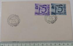 1957 TÜRK-AMERİKAN İŞBİRLİĞİNİN X. YILI ORİJİNAL FDC İLK GÜN ZARFI 2RR1Ş NADİRDİR