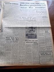 Yeni İstanbul Gazetesi - 15 Temmuz 1955 - Mustafa Nermi - Krutçev Ve Mareşal Zukov Da Cenevre'ye Gidiyorlar - Papagos Makarios'a Söz Verdi - Yeni Kredili İthalat Esasları Belli Oldu - İskenderiye Patriği Hristoforos Dün İstanbul'dan Geçti - İngiliz Öğretmenleri İdam'ın Aleyhinde - Pakistan Afganistan İhtilafında Arabuluculuk - Huzur Hasreti Yazan Mehmet Davaz Yazı Dizisi - Naile Sağlam Dispanseri Bugün Açılıyor - Muammer Çavuşoğlu Radyoda Yine Konuştu - Hacılara 80'er Sterling Döviz Verilecek - Doktor Mükerrem Sarol Bayburt Vilayet Olacaktır - Ankara İstanbul İzmir Radyosu Programı - Mehtap Şarkısı Cinayetleri Yazan Francis Didelot Yazı Dizisi - Ortopedi Kliniği Nasıl Kuruldu - Çocuk Sayfası - Barselona Güreşlerinde İtalyan Mısır Mücadelesi - 2. Akdeniz Oyunları Yarın Su Seromonisi İle Açılıyor - Beynelmilel Bled Kürek Müsabakaları - Balkan Oyunlarına Katılacak Takımımız - Fahir Özgüden- Ekrem Koçak - Çapamarka - Doğubank - Gripin - Türkiye Spor - 100 Kişi Timsahlara Yem Oldu