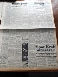 Halkçı Gazetesi - 13 Temmuz 1954 - İstifçilik Yapanlara Ağır Ceza - Kadınlardan Futbol Takımı - Arap Memleketleri Elçilerimiz Toplandı - Kraliçe Elizabeth Hamile - Devlet Demiryolları İflas Edebilir - Orta Avrupa'yı Seller Basıyor - Emekliye Ayrılacak Profesörler - Vasfi Raşit Seviğ - Rasim Adasal - Muzaffer Tema - Sinema - Ingrid Bergman - Japon Başbakanlarına Suikastler - Mösyö Lökok Yazan Emile Gaborian Yazı Dizisi - Halkçı'nın Resimli Romanı Silviya Buzlar Üzerinde -  Gazi Eğitim Enstitüsü Mezunları - Kore'de Tehlike İşareti - Helikopterin Mucidi Ruslar - Florya Arsalarına El Kondu - Petrol Meselesi - Meşrutiyet Devri Ve Sonrası Yazan Hüseyin Cahit Yalçın Yazı Dizisi - Baykara'nın Serüvenleri Yıldızların Hücumu Çizgi Roman - Jüpiter'e Seyahat Yazan Verner Van Lorn Yazı Dizisi - Brezilya'nın Bakir Ormanlarında Tigrero Yazan Sasha Siemel Yazı Dizisi - Toz Topraklı Bira Ve Gazozlar - Halkçı'nım Hikayesi Uyku Çeviren Ali Zenbilli - Cemiyet Hayatı - Ulus Sineması - Nur Sineması