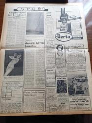 Halkçı Gazetesi - 3 Ağustos 1954 - Seçimlerden Beri Demokrat Parti İktidarının Tuttuğu Yol - Yugoslav Hava Komutanı Geldi - Belgin Doruk Fotoğrafı - Başbakan Adnan Menderes'in Gazetecilere Ziyafeti - Yugoslav Hava Kuvvetli Komutanı Ulepiç Zenko Geldi - İngiliz İdaresi Kıbrıs'ta Tahrikleri Önleyici Yeni Tedbirler Alıyor - Çetin Altan Köşe Yazısı - Evliya Çelebi Gibi Yazan Muhtar Enata - Mösyö Lökok Yazan Emile Gaborian Yazı Dizisi - Halkçı'nım Resimli Romanı Aşk Yakutu Çizgi Roman - Bir Günde Üç Irz Tecavüzü - Kral Faysal Ürdün'e Gidiyor - Meşrutiyet Devri Ve Sonrası Yazan Hüseyin Cahit Yalçın Yazı Dizisi - Marilyn Monroe Hayatımın Hikayesi Yazı Dizisi - Brezilya'nın Bakir Ormanlarında Tigrero Yazan Sasha Siemel - Arşak Palabıyıkyan Evlendi - Halkçı'nın Küçük İlanları - Cemiyet Hayatı - Hacca Gidenler - Sinemalar - NATO Sulh Sergisi İzmit'te Büyük Alaka Gördü - Süngerle Bayıltılan Boksör Hazel - Cemal Saltık - İngiliz Film Yıldızı Valerie Jene - Berta Margarin - Fenerbahçe