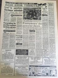 YENİ SABAH GAZETESİ 7 EKİM 1961 YIL :24 SAYI :8166---Rize  de Gümüşpala 'nın  konuşmasını savcı  kesti --Adalet Divanının Çalışmağa Başlaması Gecikiyor --AP ile CKMP Dün Radyo da  Çatıştı --Mısır Gemilerini Boykot Edeceğiz --AP 'li  Ahmet  Çiftçi Tekrar Müşahede  Altına Alınacak --Parti nedir ? Siyavuşgil --İstanbul 'un  Kurtuluş Yıldönümü  Kutlandı --İçel  'in Parolası  :Kardeşçe Mücadele -- Çorum da CHP  işi sıkı tutuyor --Kastamonu da  şanslar  denk --Sinema  :Kızgın Güneş ,Aşk  Mevsimi ,Japon Gülü ---AP ile CKMP dün Radyo da Çatıştı --Bükreş de Favori :Rumanya ---Rumenler  dün  geldi --Galatasaray Niyazi ,Cenap ve Samim  Kadro Harici --Dünkü seçmelerde   beş  güreşçi  elendi --