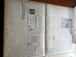 Cumhuriyet Gazetesi - 12 Mart 1953 - Paris'te Türkiye Fransa Arasındaki Görüşmeler - Rusya'da 25 Müslüman Lideri Daha İdam Edildi - Malatya Suikastı Sanıklarının Sorguları - Avni Özmansur - Fahreddin Kerim Gökay Dün Ruhban Okulunu Ziyaret Etti - Milliyetçiler Derneği İdare Heyeti Üyelerinin Dünkü Duruşması - Haşim Mardin Raman Tankeri Gelecek Hafta Yola Çıkacak Dedi - Mısır'da Yeni Rejim Ve Müslüman Kardeşlerin Rolü Yazan Faruk Fenik - 3 Kadının Romanı Yazan Peride Celal Yazı Dizisi - Abidin Daver - İmralı'dan Doğan Güneş Filmi Taksim Sinemasında - Cahid Irgat - Atıf Kaptan - Kanlı Para Filmi - Ayhan Işık - Aliye Rona - Orhan Arıburnu - Cennet Yolu Yazan Steinbeck - Tarihin En Meşhur Kadın Casusu Mata Hari - Günün Resimleri - Hikaye Son Senfoni Çeviren Mazhar Kunt -  Pan American - General Electric Ampul -  Ha La Peynir Mayası - Öksürüğü Reosil Keser - Star Traş Bıçağı - Ürolog Kemal Çağlar