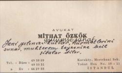 LOT.18 » Kartvizit: Avukat Mithat Özkök, Karaköy