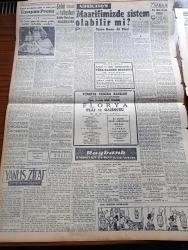 Cumhuriyet Gazetesi -14 Temmuz 1957 - Nadir Nadi - Sovyet Rusya Türkiye'ye Karşı İktisadi Taarruza Geçti - İngiltere Kıbrıs'ı Taksim'e Yanaşmıyor - Ordu Sergisi Gülhane Parkında Dün Açıldı - Akdeniz'de Rus Filosu - Osman Bölükbaşı Son İtiraz Hakkını Kullanıyor - Yeni Tersanenin İlk Planları Hazırlandı - Hasan Ali Yücel Köşe Yazısı - Senenin En Beğenilen Perde Ve Sahne Eseri Uyuyan Prens - Yanlış Zifaf Yazan Kemal Bilbaşar Yazı Dizisi - Bandırma'ya Zuhurat Postası - Karikatür - Yemen'de Sovyet Silahları - Hollywood Kraliçe İstemiyor - Mine Coşkun Küçük Çiftlik Parkında - Fahri Celal Göktulga - Bulmaca - Haftanın Şakaları Yazan Burhan Felek - Fransa'nın Milli Bayramı - Zihin Sporları - Büyük Casuslar Derleyen A. Cemalettin Saraçoğlu - Opon Ağrı Kesici - Opatia'da Şampiyon Olduk - Aysberg Tehlikesi - Sümerbank - Fenerbahçe Kongresi Bu Sabah Yapılıyor - Zeki Rıza Sporel - Ali Muhiddin Hacı Bekir - Faruk Ilgaz - Liselerarası Türkiye Atletizm Birincilikleri - Mediha Demirkıran -Mualla Gökçay