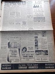 Cumhuriyet Gazetesi -14 Temmuz 1957 - Nadir Nadi - Sovyet Rusya Türkiye'ye Karşı İktisadi Taarruza Geçti - İngiltere Kıbrıs'ı Taksim'e Yanaşmıyor - Ordu Sergisi Gülhane Parkında Dün Açıldı - Akdeniz'de Rus Filosu - Osman Bölükbaşı Son İtiraz Hakkını Kullanıyor - Yeni Tersanenin İlk Planları Hazırlandı - Hasan Ali Yücel Köşe Yazısı - Senenin En Beğenilen Perde Ve Sahne Eseri Uyuyan Prens - Yanlış Zifaf Yazan Kemal Bilbaşar Yazı Dizisi - Bandırma'ya Zuhurat Postası - Karikatür - Yemen'de Sovyet Silahları - Hollywood Kraliçe İstemiyor - Mine Coşkun Küçük Çiftlik Parkında - Fahri Celal Göktulga - Bulmaca - Haftanın Şakaları Yazan Burhan Felek - Fransa'nın Milli Bayramı - Zihin Sporları - Büyük Casuslar Derleyen A. Cemalettin Saraçoğlu - Opon Ağrı Kesici - Opatia'da Şampiyon Olduk - Aysberg Tehlikesi - Sümerbank - Fenerbahçe Kongresi Bu Sabah Yapılıyor - Zeki Rıza Sporel - Ali Muhiddin Hacı Bekir - Faruk Ilgaz - Liselerarası Türkiye Atletizm Birincilikleri - Mediha Demirkıran -Mualla Gökçay